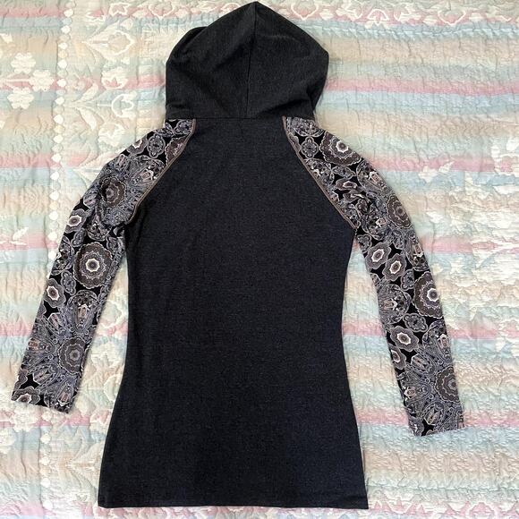 Gray LAURA HLAVAC Cotton Hooded Sweater Size XS - Picture 2 of 6